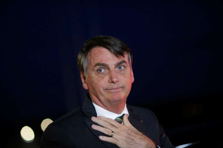 Bolsonaro no Alvorada, em Brasília 9/10/2019 REUTERS/Adriano Machado