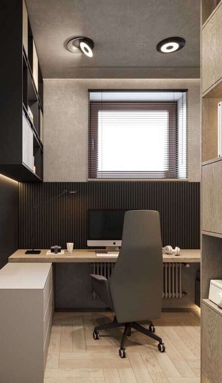 3. Para o ambiente de trabalho escolha cadeira girat&oacute;ria secret&aacute;ria com uma boa ergonomia &ndash; Foto: Ideias Decor