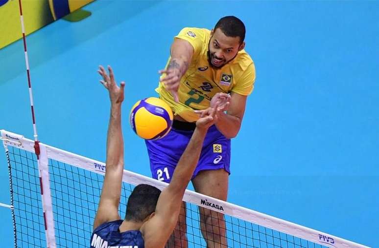 Alan foi um dos destaques da Seleção Brasileira (Foto: Divulgação/FIVB)