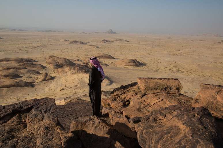 Arqueólogos estão pesquisando a região de Al Ula para descobrir características arqueológicas até então desconhecidas