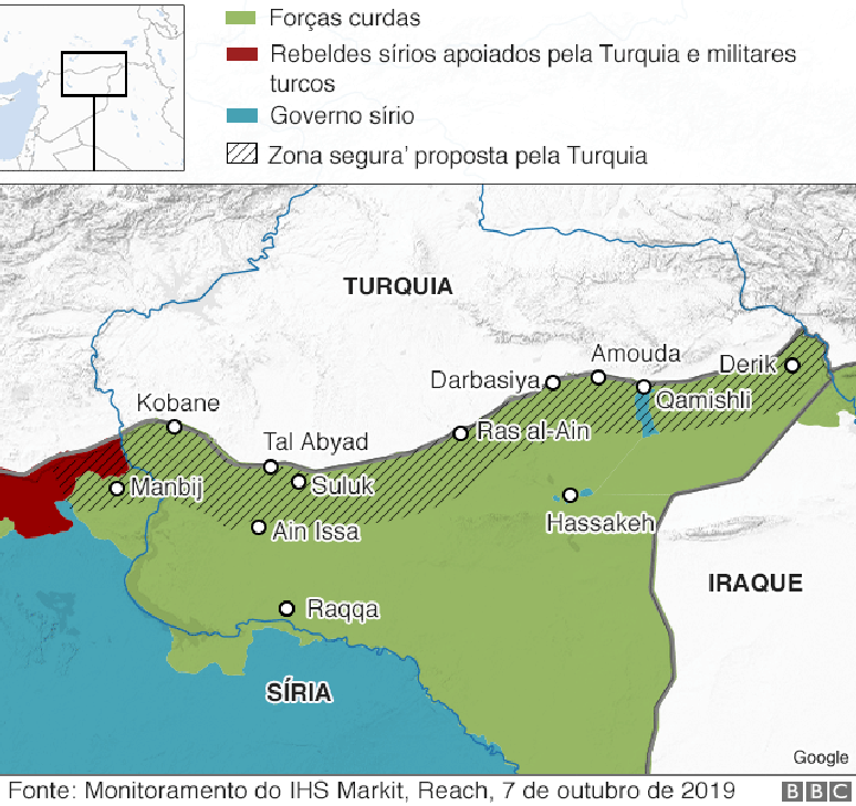 território sírio atual