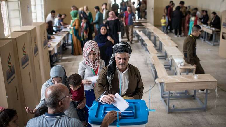 População em áreas dominadas por curdos no Iraque votaram em 2017 por independência