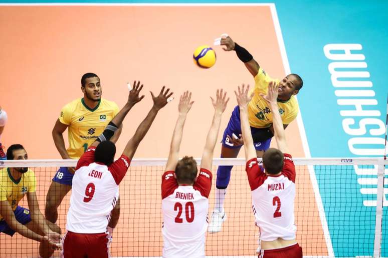 Leal foi o segundo maior pontuador da Seleção Brasileira, com 21 pontos(Foto: Divulgação/FIVB)