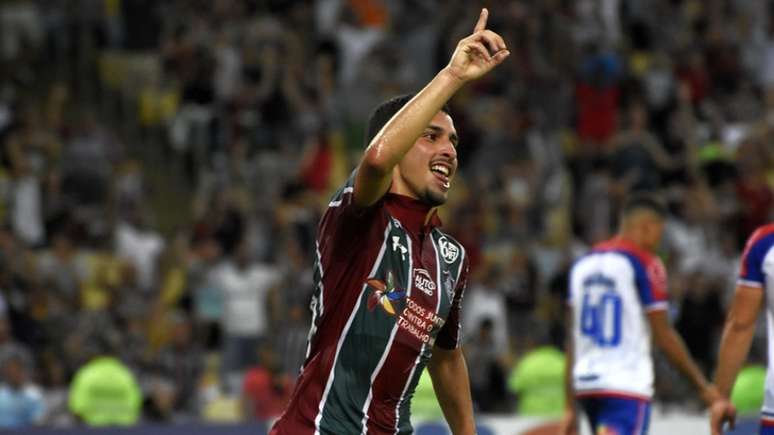 Daniel marcou o segundo gol da vitória do Fluminense contra o Bahia, no Maracanã (Foto: MAILSON SANTANA/FLUMINENSE FC)