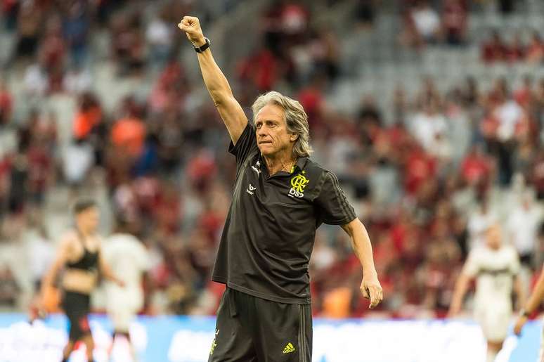 Jorge Jesus não gostou da arbitragem do jogo deste final de semana (Foto: Alexandre Vidal/Flamengo)
