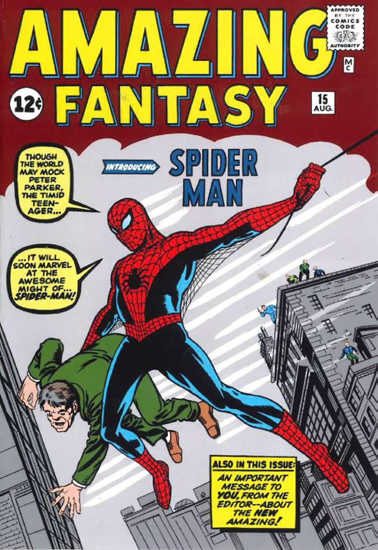 Para marcar seu 80º aniversário, a Marvel está reimprimindo a primeira revista em que o Homem-aranha aparece