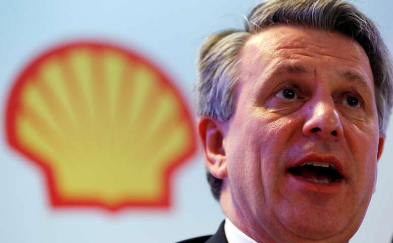 Ben van Beurden, presidente-executivo da Shell, durante coletiva de imprensa, no Rio de Janeiro. 15/2/2016. REUTERS/Sergio Moraes