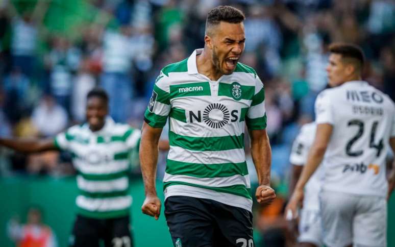 Luiz Phellype em campo pelo Sporting (Foto: AFP)