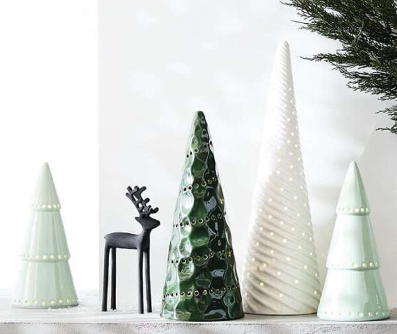 77. Arranjos de Natal para uma decoração minimalista – Fonte: Pinterest