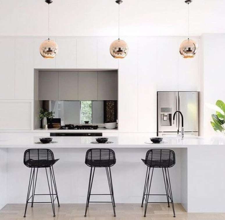 20. As cozinhas escandinavas modernas possuem detalhes lindos na decora&ccedil;&atilde;o &ndash; Por: Pinterest