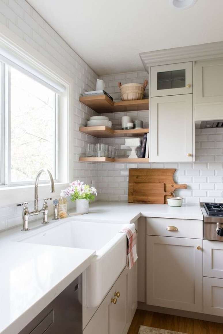 44. Cozinha escandinava branca – Por: Studio McGee