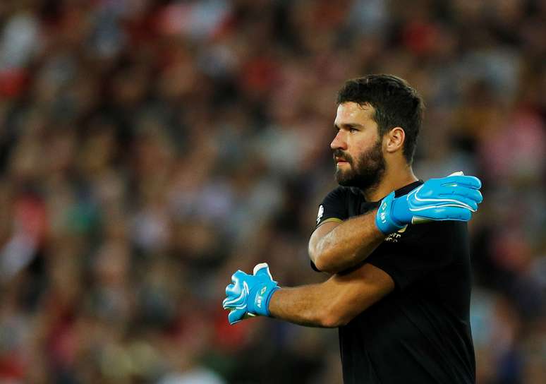 Alisson em partida do Liverpool
09/08/2019
REUTERS/Phil Noble