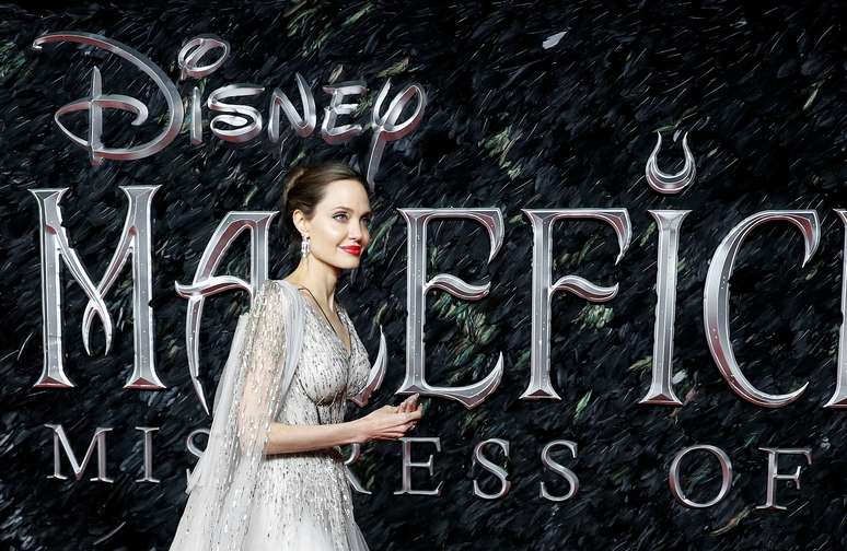 Atriz Angelina Jolie em evento de pr&eacute;estreia do filme "Mal&eacute;vola", em Londres. 9/10/2019. REUTERS/Peter Nicholls 