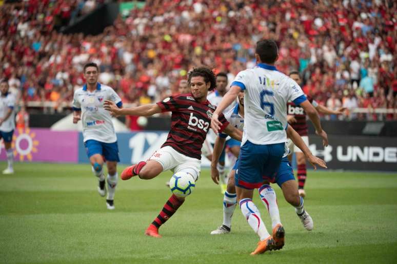 No primeiro turno, o Flamengo venceu o Fortaleza por 2 a 0 no Maracanã (Foto: Alexandre Vidal/Flamengo)