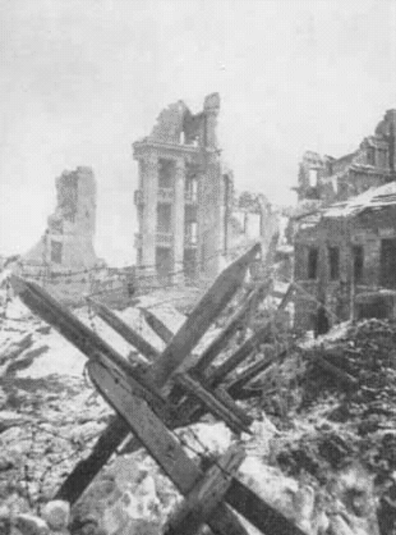 Stalingrado em ruínas.