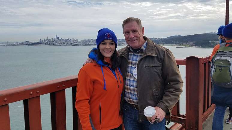 Mia Munayer e Kevin Briggs ajudaram a salvar centenas de vidas na ponte Golden Gate