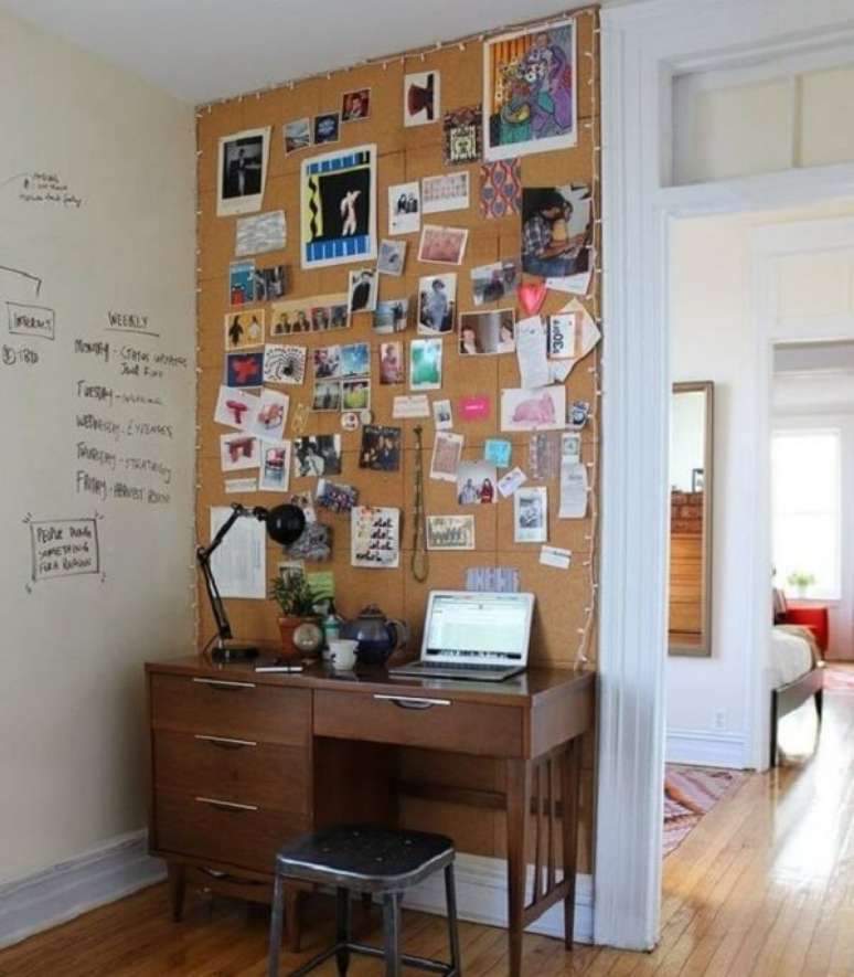 25. Complemente o quadro de corti&ccedil;a com pisca-pisca na lateral. Fonte: Pinterest