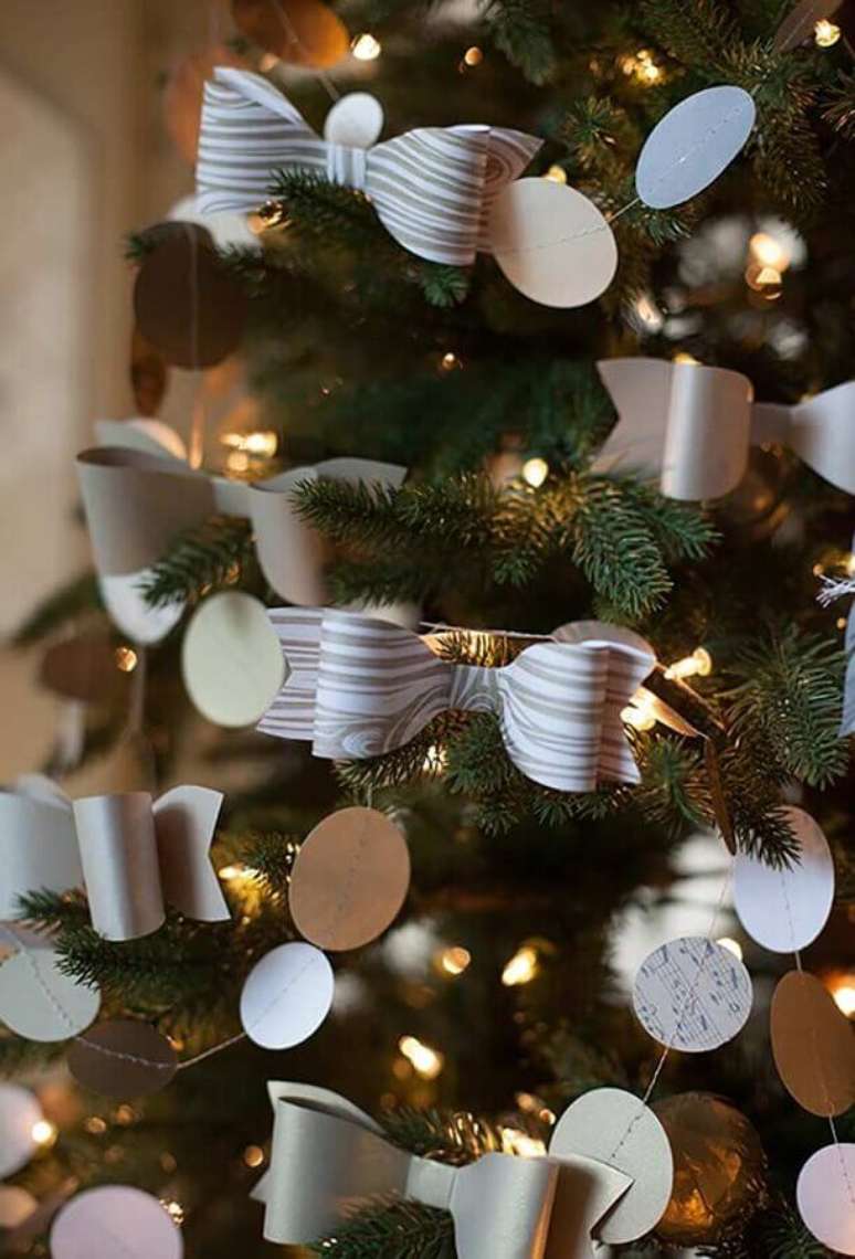 42. Laços modernos para o kit enfeites para árvore de Natal – Foto: OBSiGeN