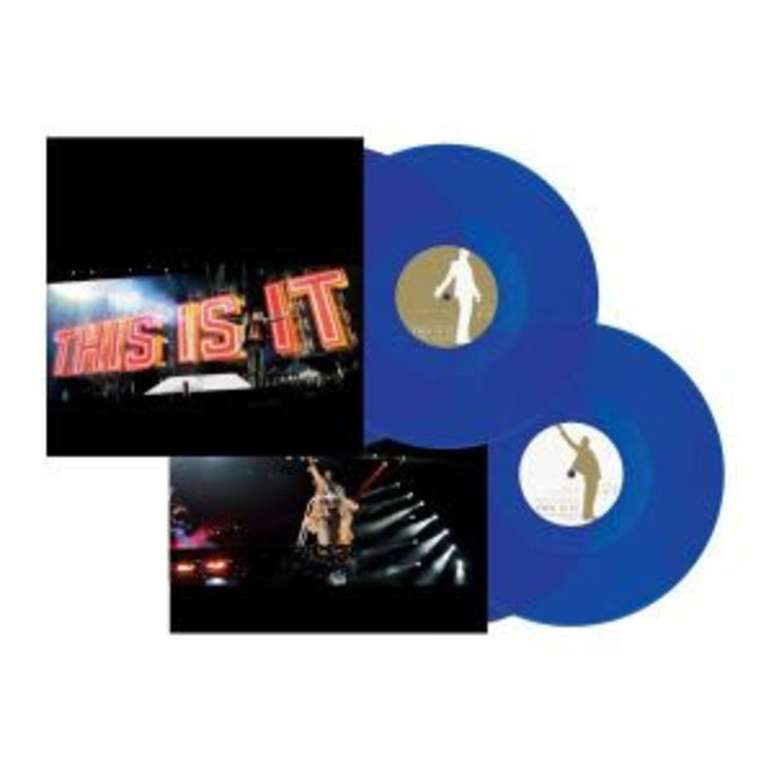 O LP do 'This Is It', que é feito de um material especial que o deixa azul e translúcido