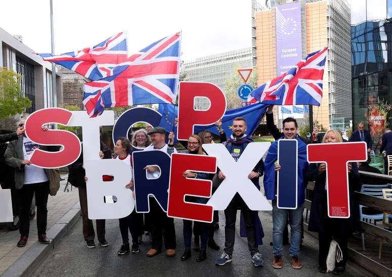 Protesto contra o Brexit em Bruxelas
17/10/2019
REUTERS/Yves Herman