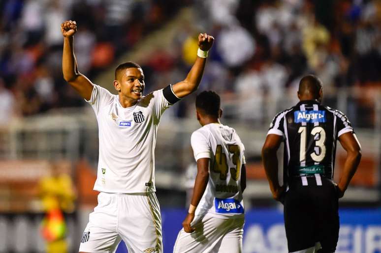 Em 2018, o Santos venceu o Ceará por 2 a 0, no Pacaembu (Foto: Fernando Dantas/Gazeta Press)