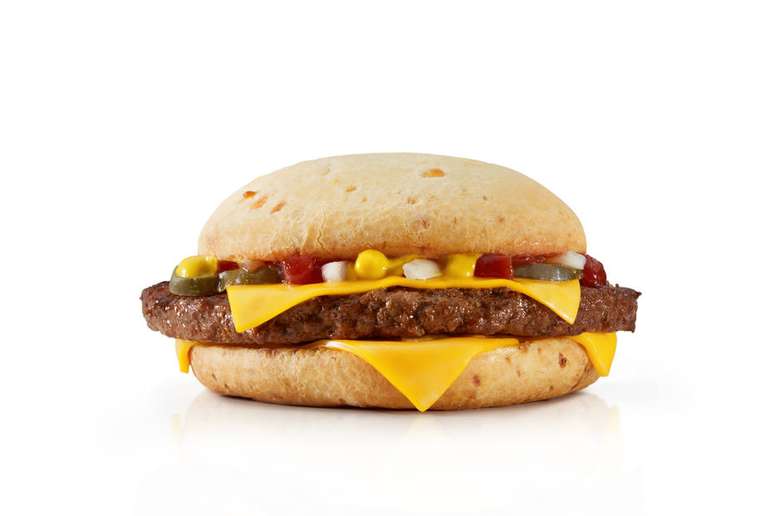Pão de queijo 'burger', novo quitute incorporado ao cardápio do Mc Donald's para celebrar Méqui 1000.