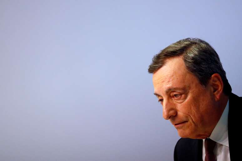 Presidente do Banco Central Europeu, Mario Draghi
10/04/2019
REUTERS/Kai Pfaffenbach
