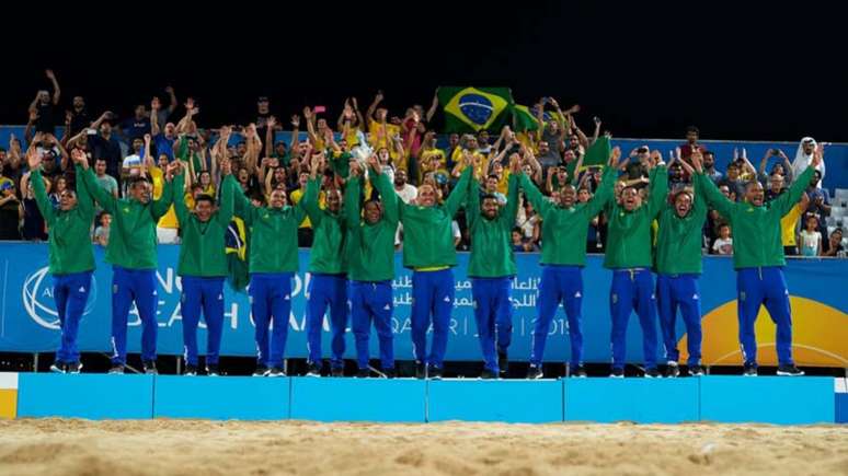 Goleada e medalha de ouro para a Seleção Masculina de Beach Soccer |Manuel Queimadelos/BSWW