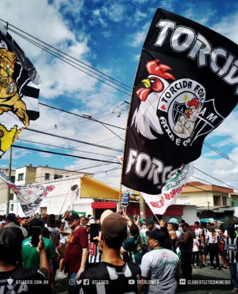 As ruas e o estádio do Horto estarão lotados com atleticanos para incentivar o Galo contra o Santos-(Foto: Divulgação/Atlético-MG)