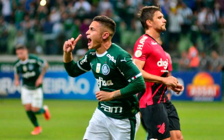 Palmeiras venceu Athletico-PR no Allianz por 1 a 0, com gol de pênalti de Raphael Veiga (Bruno Ulivieri/Ofotografico)