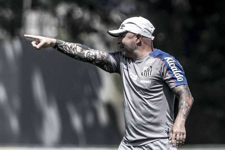 Sampaoli fez esboço diferente no Santos para enfrentar o Galo (Ivan Storti/SFC)