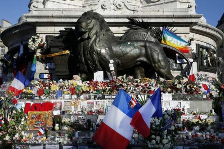 Homenagem às vítimas dos atentados de 13 de novembro, em Paris