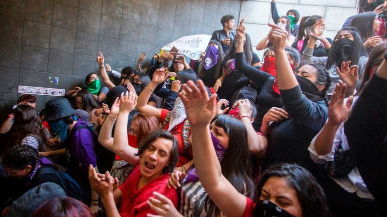 Os estudante têm liderado as manifestações no Chile