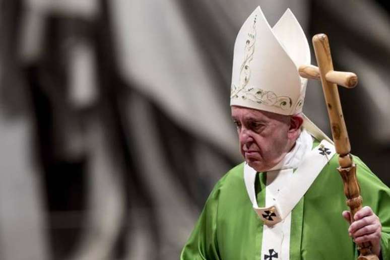 Papa Francisco durante missa no Vaticano, em 20 de outubro