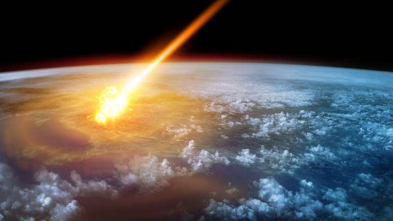 O impacto formou a cratera de Chicxulub, no México