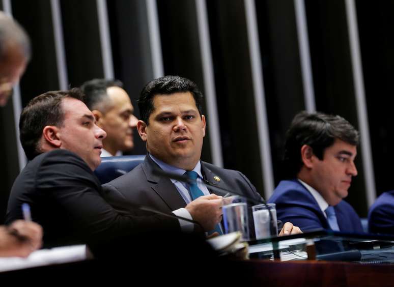 Presidente do Senado, Davi Alcolumbre, durante sessão da Casa 
22/10/2019 REUTERS/Adriano Machado