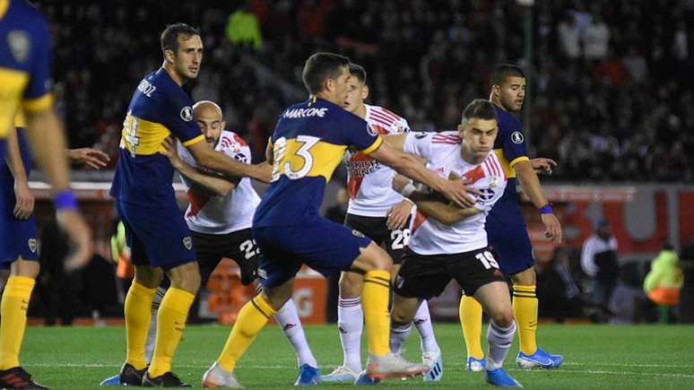 River venceu o Boca por 2 a 0, na ida, no Monumental (Gustavo Ortiz/Lancepress!)