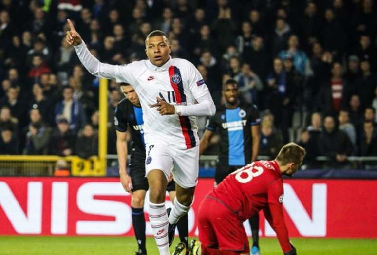 Mbappé marcou três gols na vitória do PSG nesta terça-feira (Divulgação)
