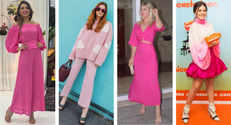 Famosas vestem rosa (Fotos: Instagram/Reprodução - Patricia Devoraes/AgNews)