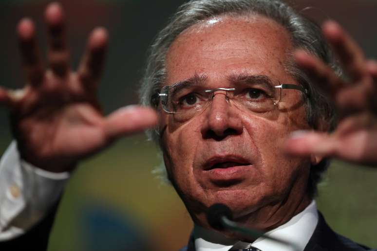 Ministro da Economia, Paulo Guedes, durante evento em S&atilde;o Paulo
10/10/2019 REUTERS/Amanda Perobelli