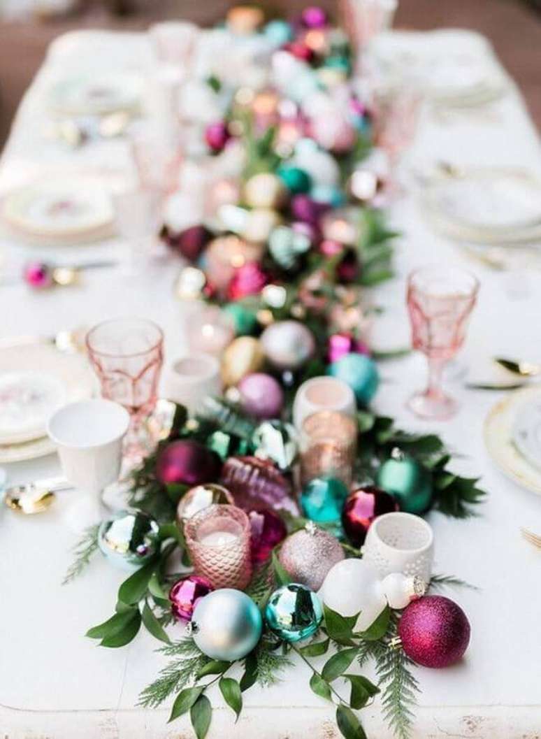 2. Use cores fora do tradicional para a sua decoração de Natal – Foto:Danielle Noce