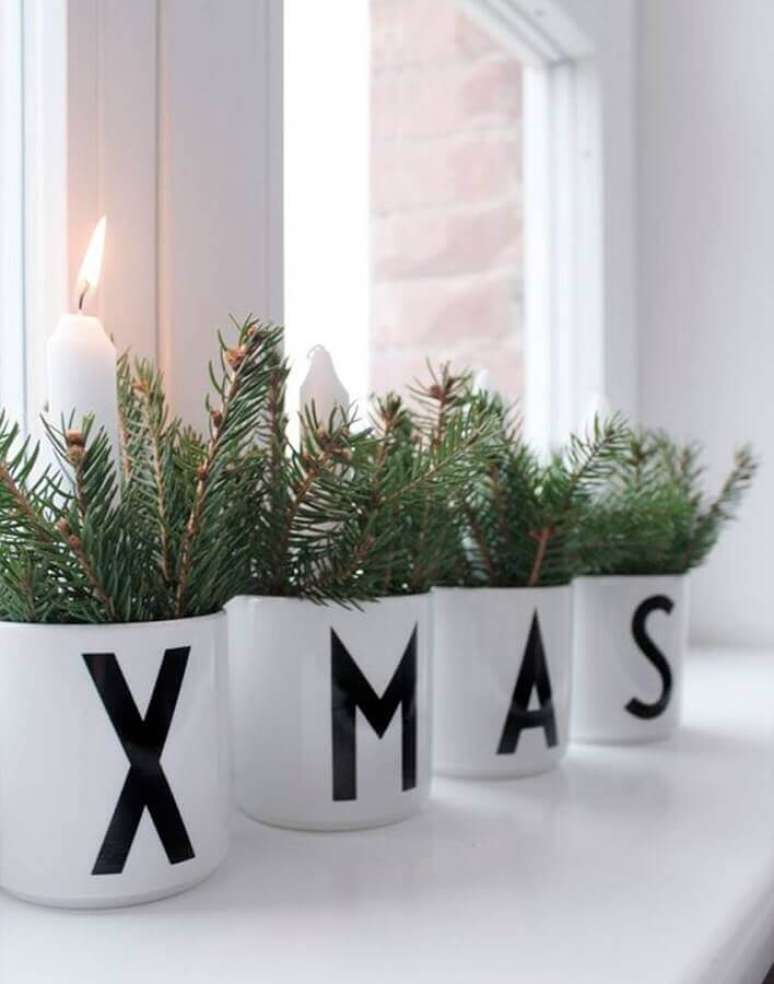 55. Ideia para decoração natalina simples e minimalista – Foto: ThaiTicketMajor