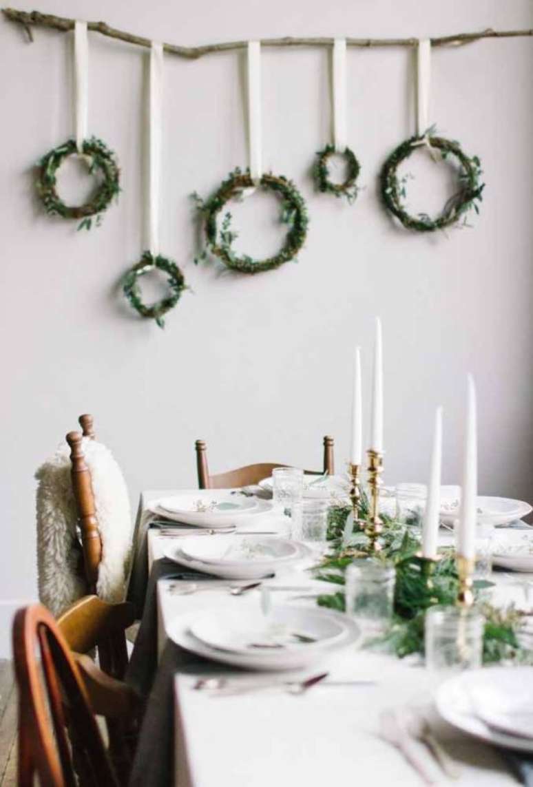 68. Mesa de natal decorada &ndash; Por: Decor F&aacute;cil