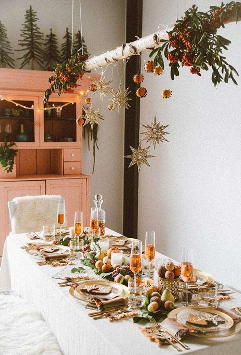 73. Mesa decorada de natal &ndash; Por: Pinterest