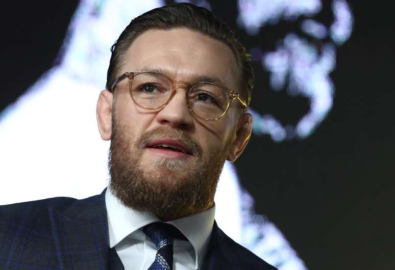 Conor McGregor durante entrevista coletiva em Moscou
24/10/2019
REUTERS/Evgenia Novozhenina