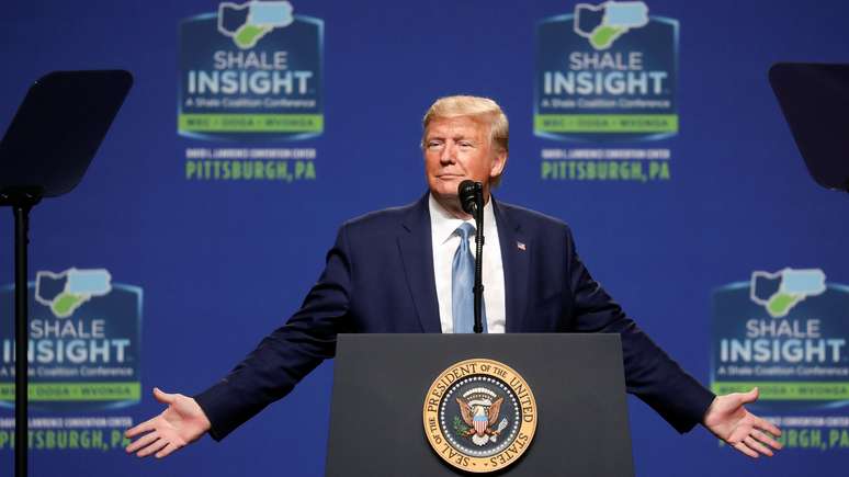 Presidente dos EUA, Donald Trump, discursa em evento em Pittsburgh
23/10/2019 REUTERS/Leah Millis