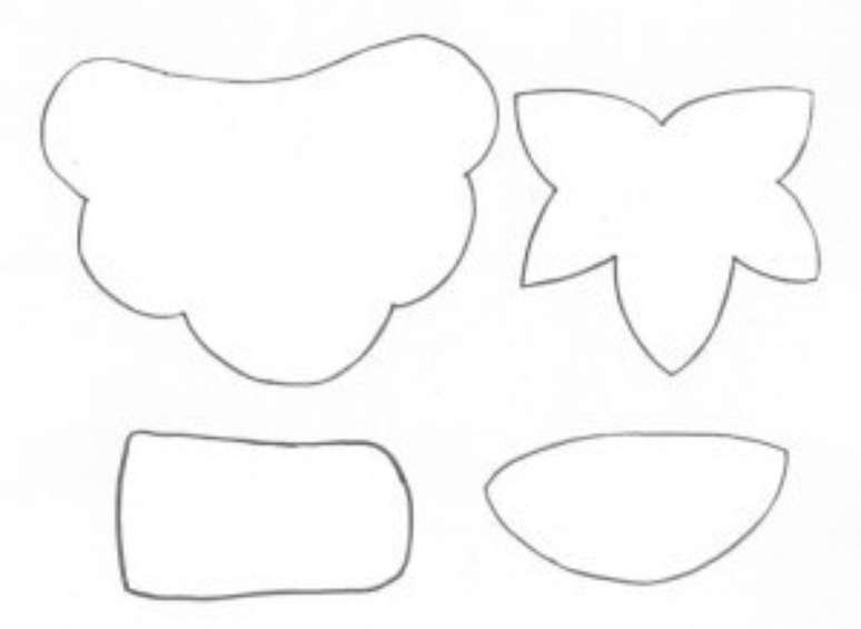 10. Desenhe esses moldes nas suas peças de EVA. Foto: Painel Criativo