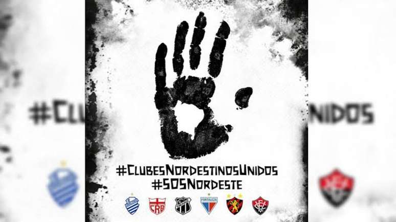 Campanha #SOSNordeste conta com o apoio de seis clubes