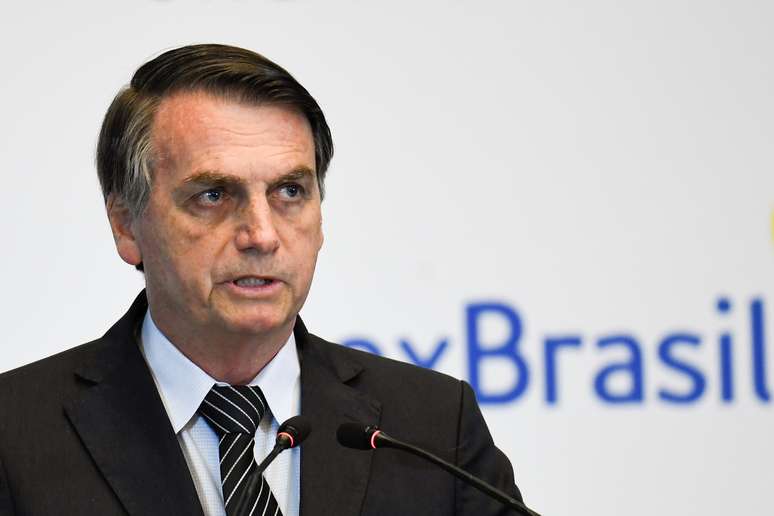 Presidente Jair Bolsonaro discursa em evento com empresários em Pequim
25/10/2019
Madoka Ikegami/Pool via REUTERS