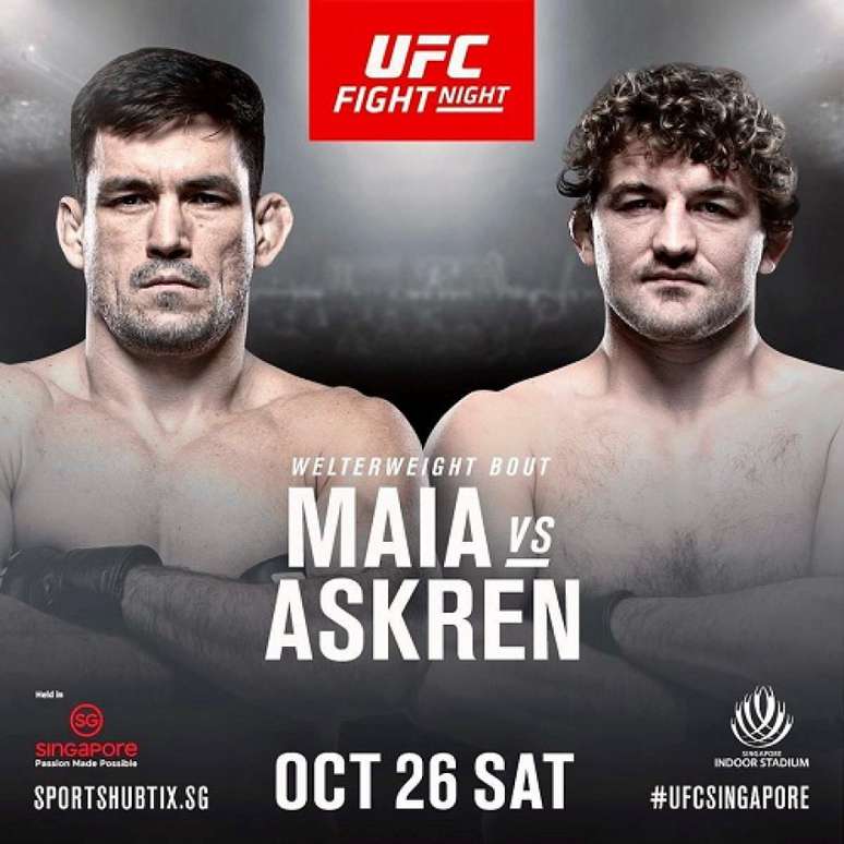 Demian Maia e Ben Askren fazem a luta principal do UFC Singapura neste sábado (26) (Foto: Divulgação/Ultimate)